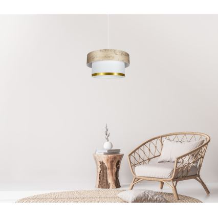 Lampadario a sospensione con filo RESSA 1xE27/60W/230V oro