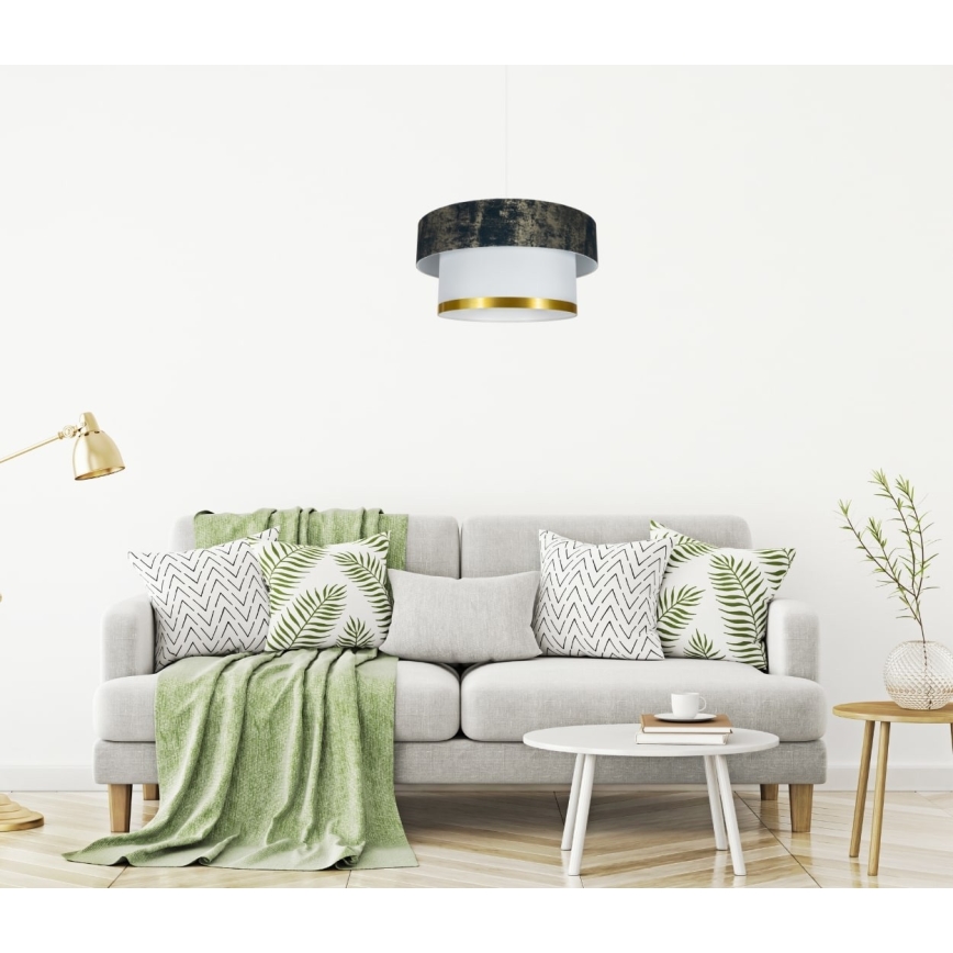 Lampadario a sospensione con filo RESSA 1xE27/60W/230V verde