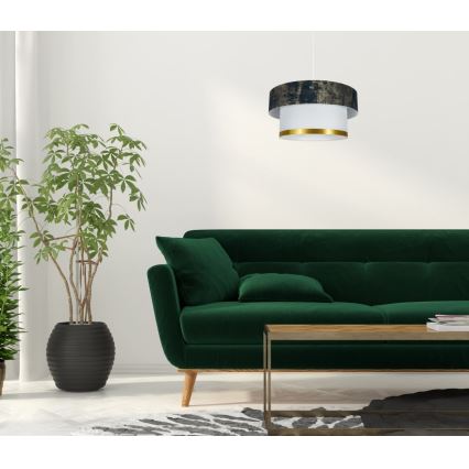 Lampadario a sospensione con filo RESSA 1xE27/60W/230V verde