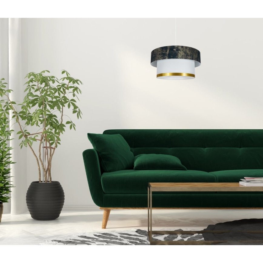 Lampadario a sospensione con filo RESSA 1xE27/60W/230V verde