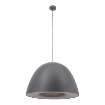 Lampadario a sospensione con filo REVOLVE 1xE27/11W/230V grigio