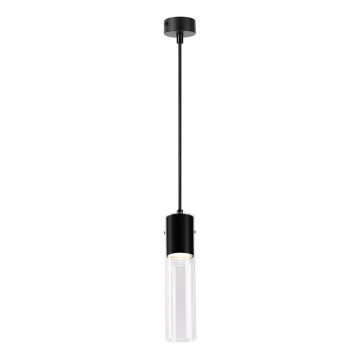 Lampadario a sospensione con filo RICKY 1xGU10/10W/230V nero