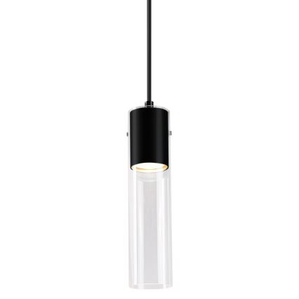 Lampadario a sospensione con filo RICKY 1xGU10/10W/230V nero