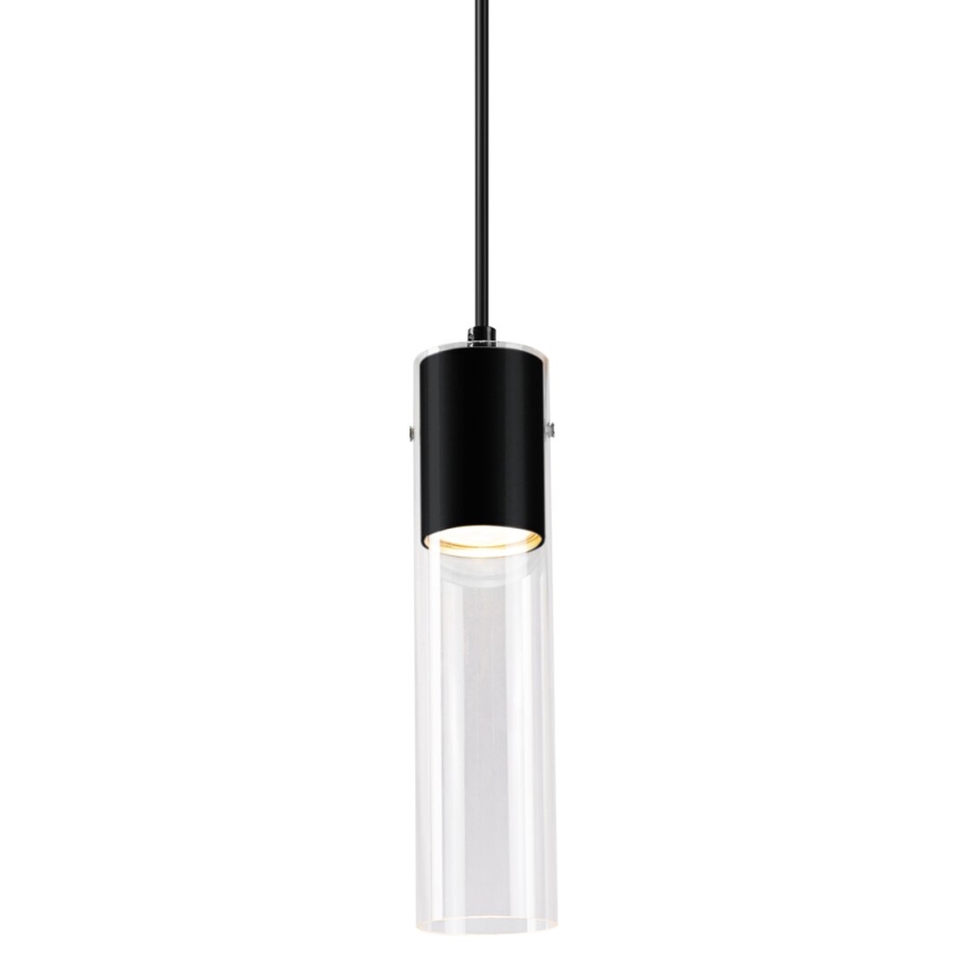 Lampadario a sospensione con filo RICKY 1xGU10/10W/230V nero