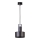 Lampadario a sospensione con filo RIF 1xE27/60W/230V nero