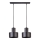 Lampadario a sospensione con filo RIF 2xE27/60W/230V nero