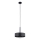 Lampadario a sospensione con filo RIF LUX 1xGX53/12W/230V diametro 25 cm nero/cromo lucido