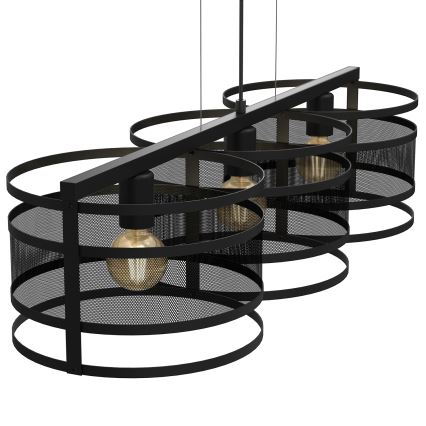 Lampadario a sospensione con filo RIM 3xE27/60W/230V