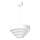 Lampadario a sospensione con filo RINGS 1xE27/15W/230V bianco