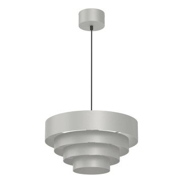 Lampadario a sospensione con filo RINGS 1xE27/15W/230V cromo lucido