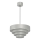Lampadario a sospensione con filo RINGS 1xE27/15W/230V cromo lucido