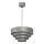 Lampadario a sospensione con filo RINGS 1xE27/15W/230V grigio