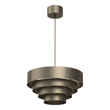 Lampadario a sospensione con filo RINGS 1xE27/15W/230V ottone