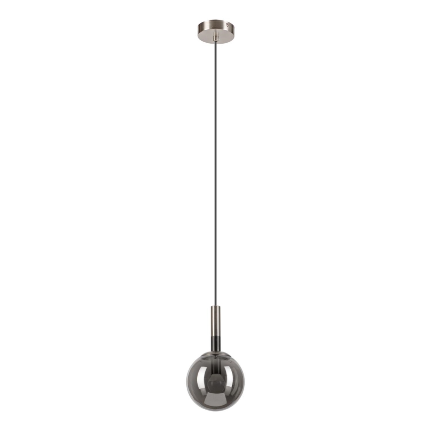 Lampadario a sospensione con filo ROLLO 1xE14/5W/230V cromo opaco/fumé