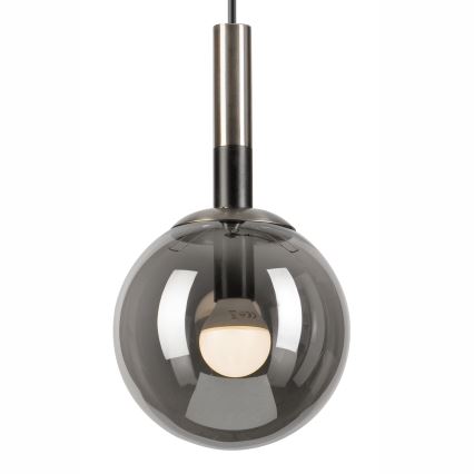 Lampadario a sospensione con filo ROLLO 1xE14/5W/230V cromo opaco/fumé