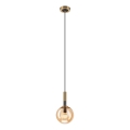 Lampadario a sospensione con filo ROLLO 1xE14/5W/230V oro/fumé beige