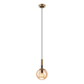 Lampadario a sospensione con filo ROLLO 1xE14/5W/230V oro/fumé beige