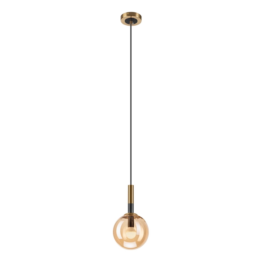 Lampadario a sospensione con filo ROLLO 1xE14/5W/230V oro/fumé beige