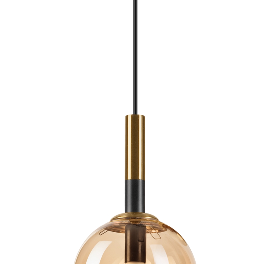 Lampadario a sospensione con filo ROLLO 1xE14/5W/230V oro/fumé beige