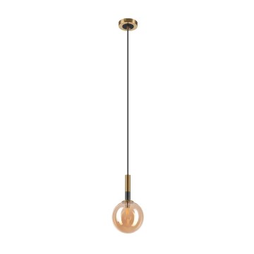 Lampadario a sospensione con filo ROLLO 1xG9/5W/230V oro/fumé beige