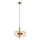 Lampadario a sospensione con filo ROLLO 3xE14/5W/230V oro/fumé beige