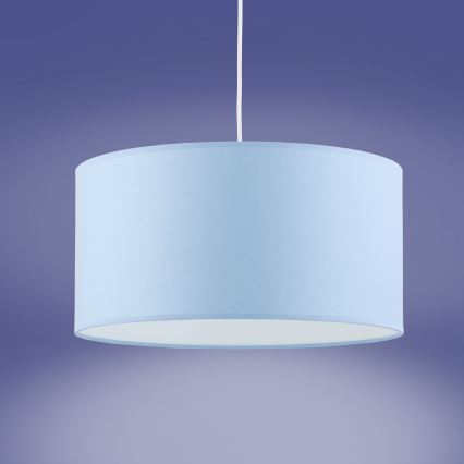 Lampadario a sospensione con filo RONDO KIDS 1xE27/15W/230V blu