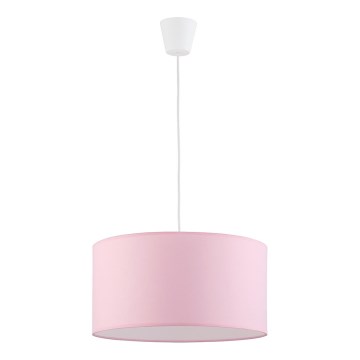 Lampadario a sospensione con filo RONDO KIDS 1xE27/15W/230V rosa