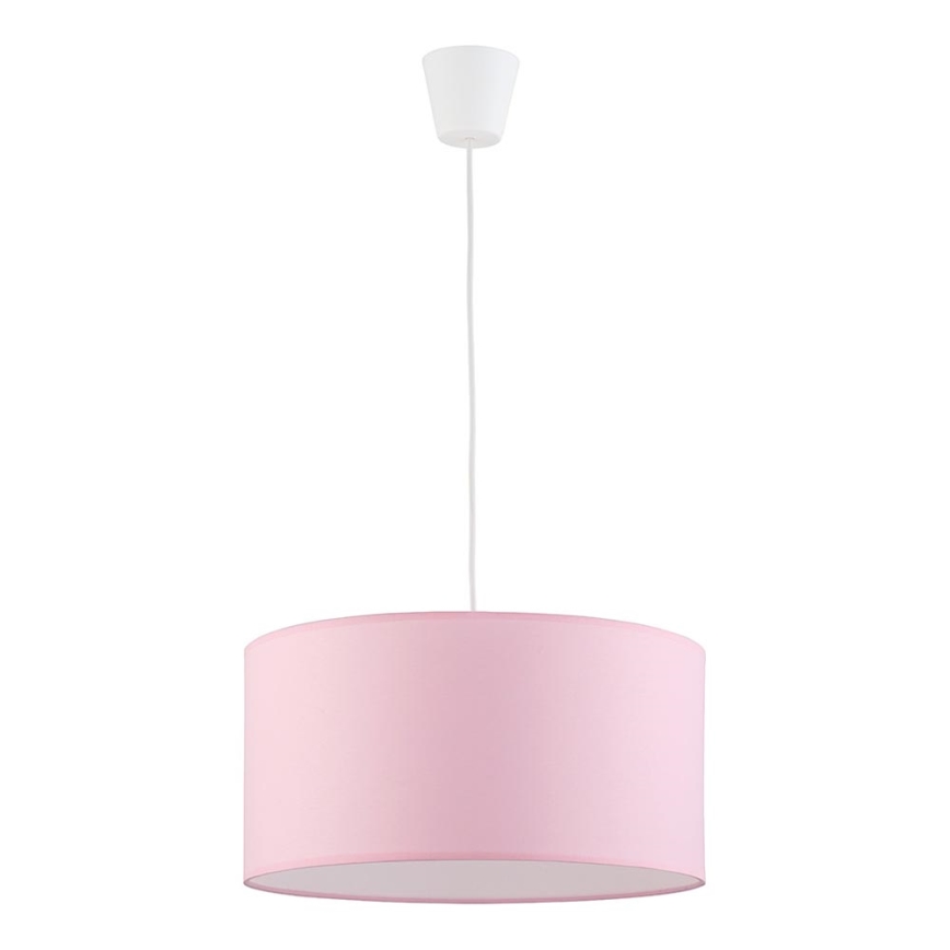 Lampadario a sospensione con filo RONDO KIDS 1xE27/15W/230V rosa