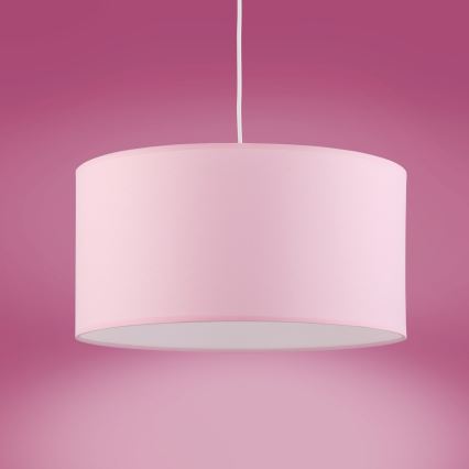 Lampadario a sospensione con filo RONDO KIDS 1xE27/15W/230V rosa