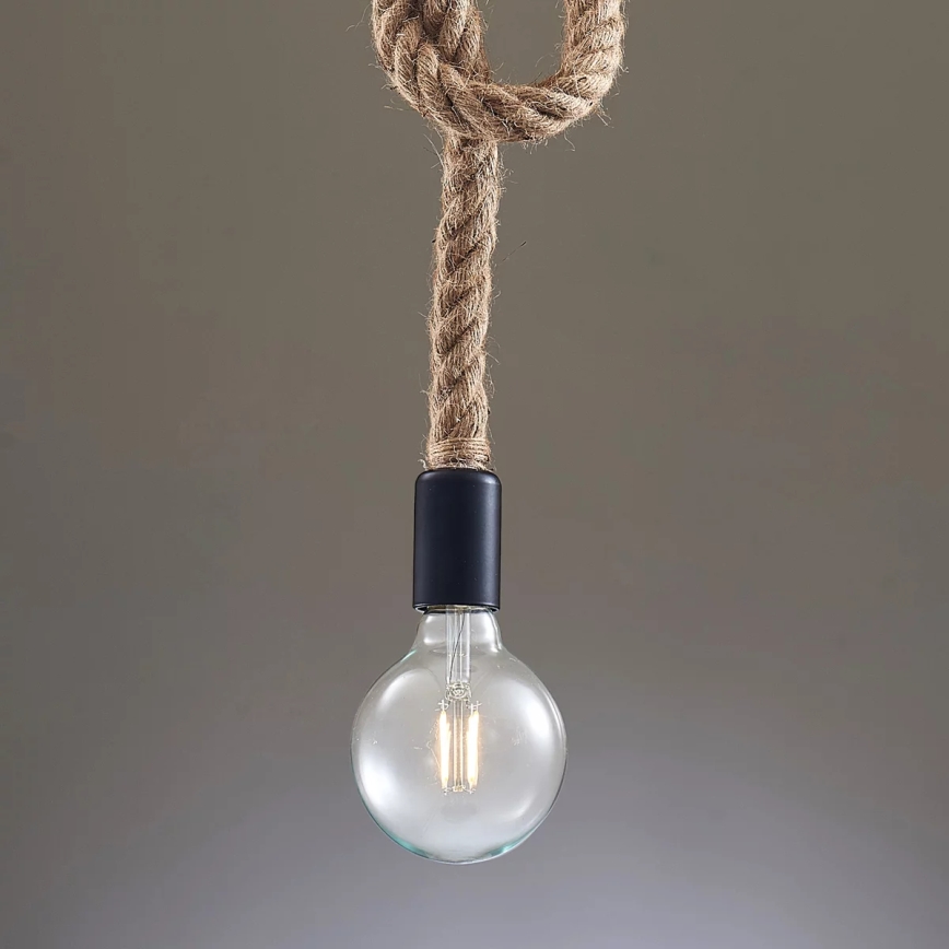 Lampadario a sospensione con filo ROPE 1xE27/12W/230V