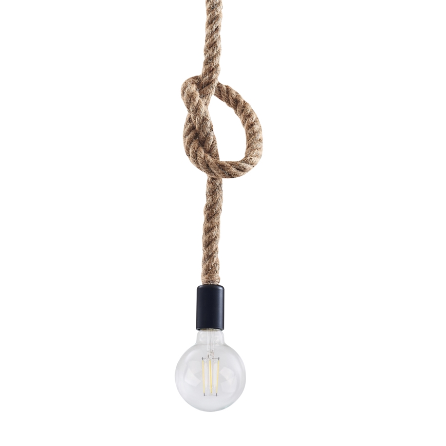 Lampadario a sospensione con filo ROPE 1xE27/12W/230V