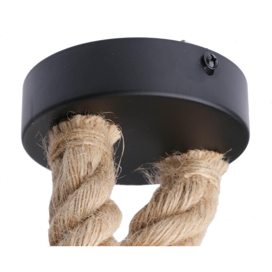 Lampadario a sospensione con filo ROPE 2xE27/12W/230V