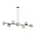 Lampadario a sospensione con filo ROSSI 8xE14/10W/230V nero/grigio