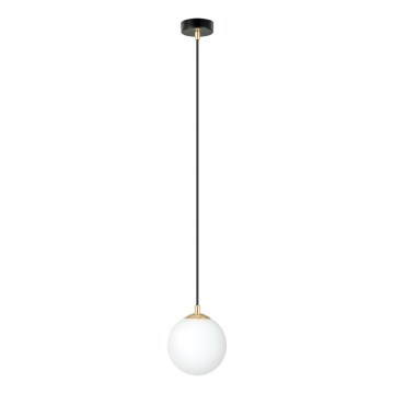 Lampadario a sospensione con filo ROYAL 1xE14/10W/230V diametro 14 cm nero