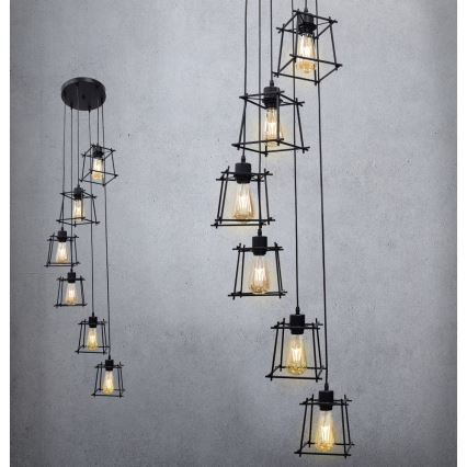 Lampadario a sospensione con filo RYGA 6xE27/20W/230V