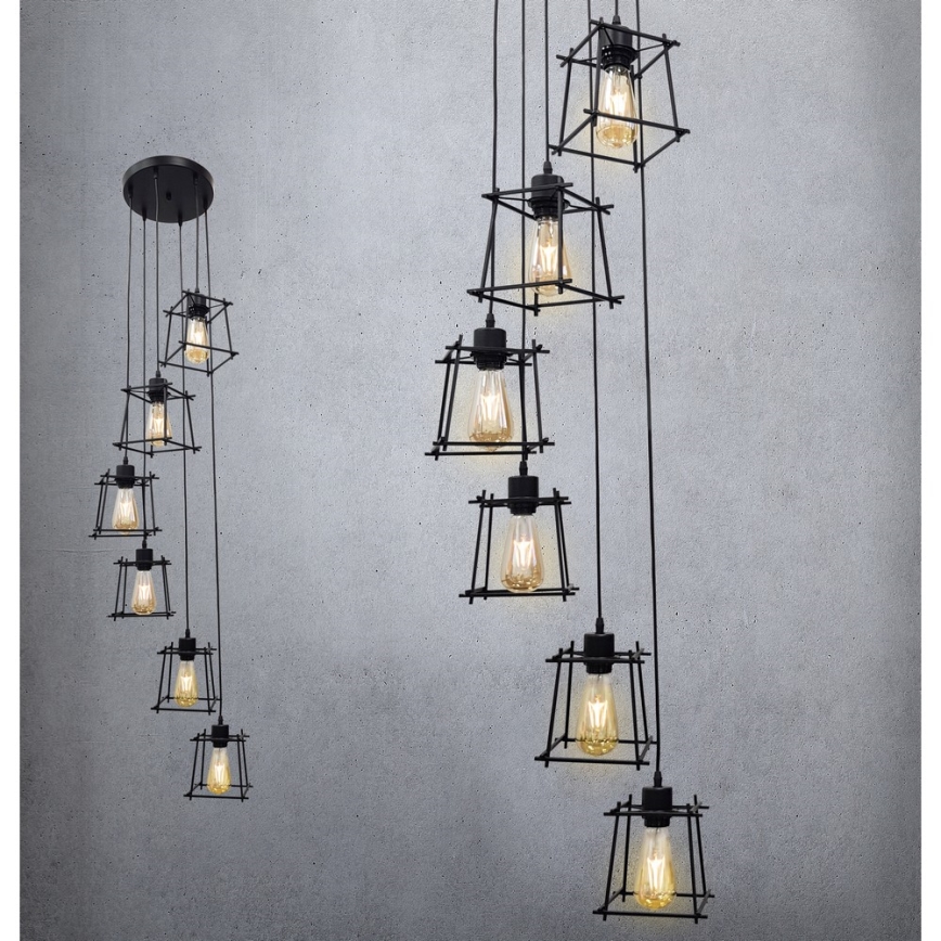 Lampadario a sospensione con filo RYGA 6xE27/20W/230V