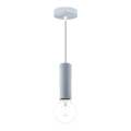 Lampadario a sospensione con filo SAGA 1xE27/40W/230V grigio