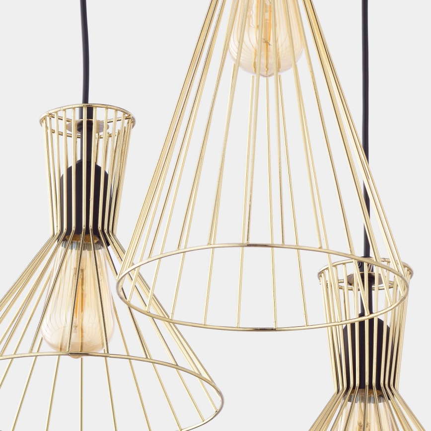 Lampadario a sospensione con filo SAHARA 3xE27/60W/230V