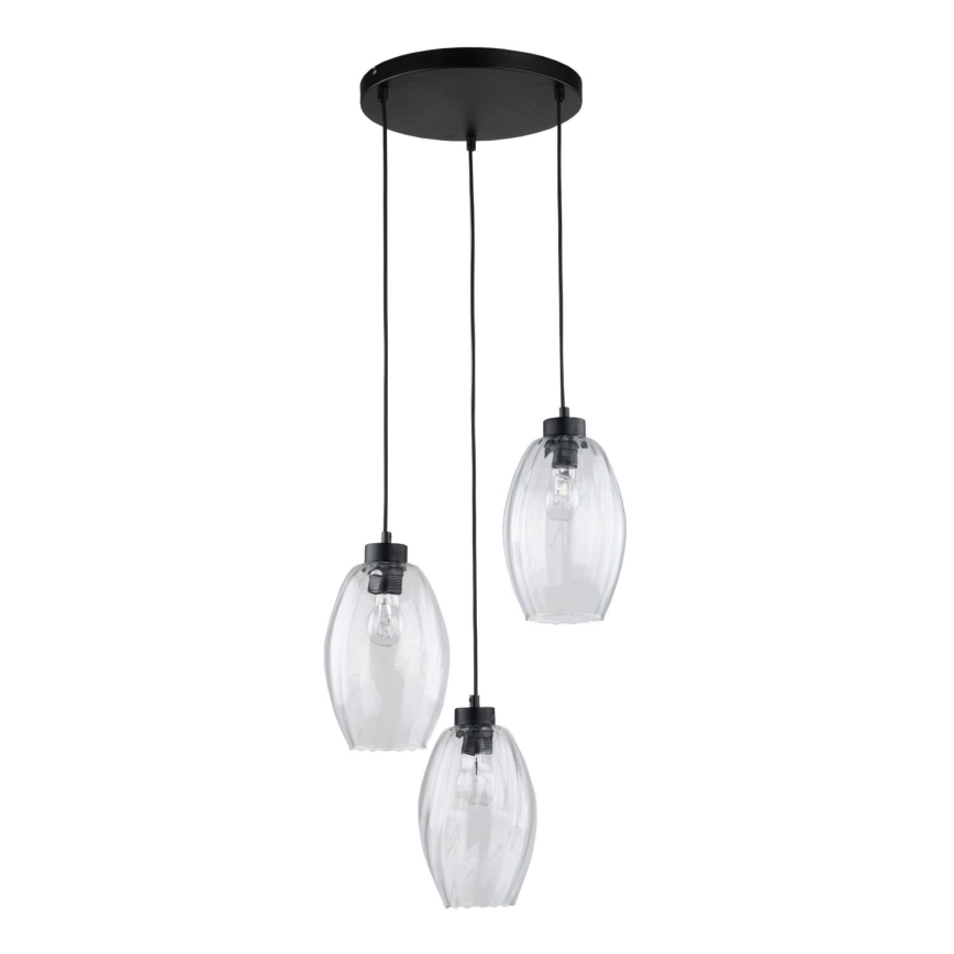 Lampadario a sospensione con filo SEBO 3xE27/15W/230V