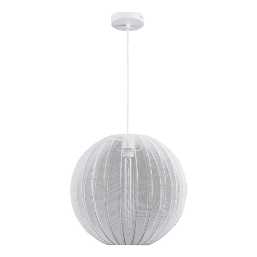 Lampadario a sospensione con filo SENSAI 1xE27/20W/230V diametro 40 cm bianco