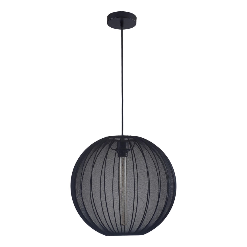 Lampadario a sospensione con filo SENSAI 1xE27/20W/230V diametro 40 cm nero