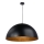 Lampadario a sospensione con filo SFERA 1xE27/60W/230V diametro 35 cm nero/rame