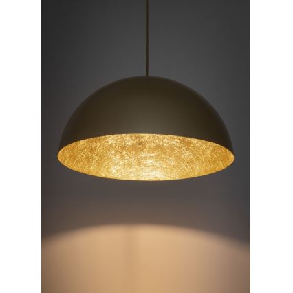 Lampadario a sospensione con filo SFERA 1xE27/60W/230V diametro 35 cm oro