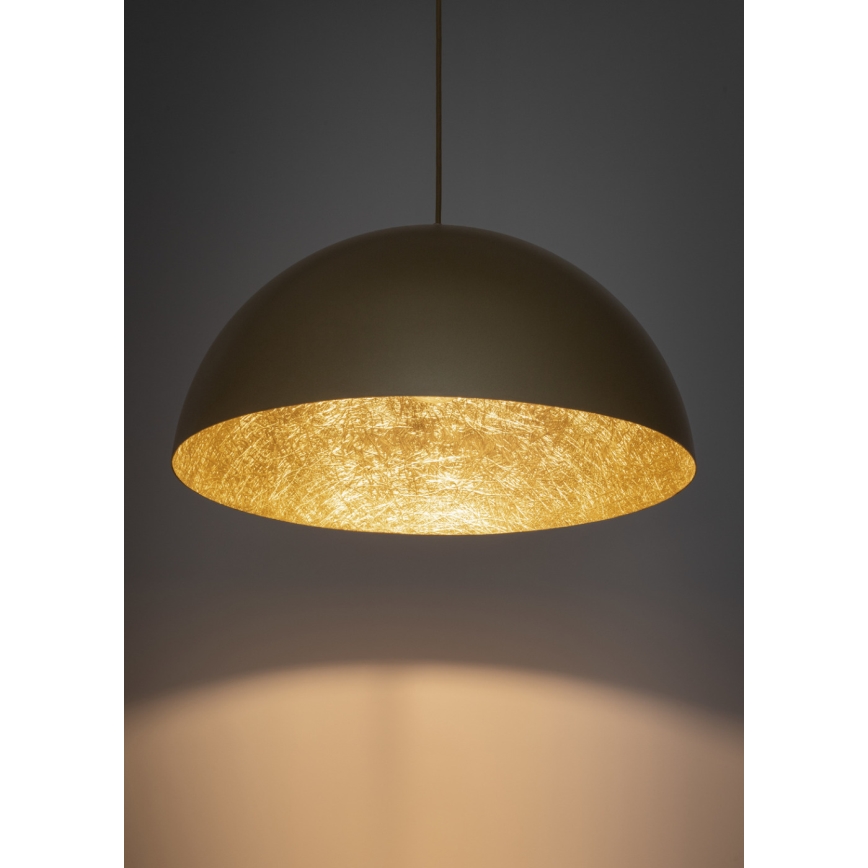 Lampadario a sospensione con filo SFERA 1xE27/60W/230V diametro 35 cm oro