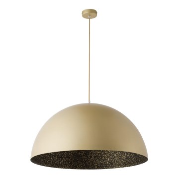 Lampadario a sospensione con filo SFERA 1xE27/60W/230V diametro 35 cm oro/nero