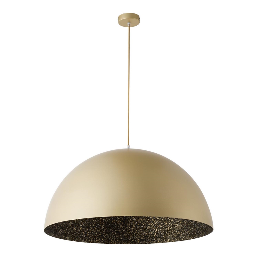 Lampadario a sospensione con filo SFERA 1xE27/60W/230V diametro 35 cm oro/nero