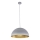 Lampadario a sospensione con filo SFERA 1xE27/60W/230V diametro 50 cm grigio/oro