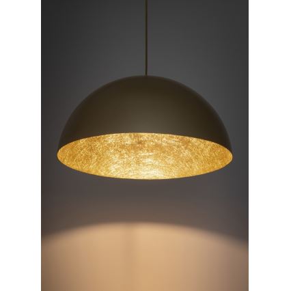 Lampadario a sospensione con filo SFERA 1xE27/60W/230V diametro 70 cm oro