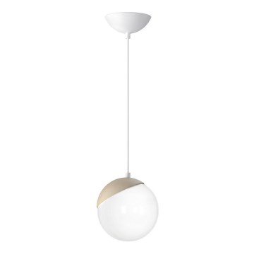 Lampadario a sospensione con filo SFERA WOOD 1xE14/40W/230V