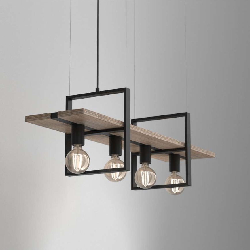 Lampadario a sospensione con filo SHELF 4xE27/60W/230V